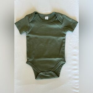 Colored Organics Short Sleeve Afton Bodysuit - Thyme